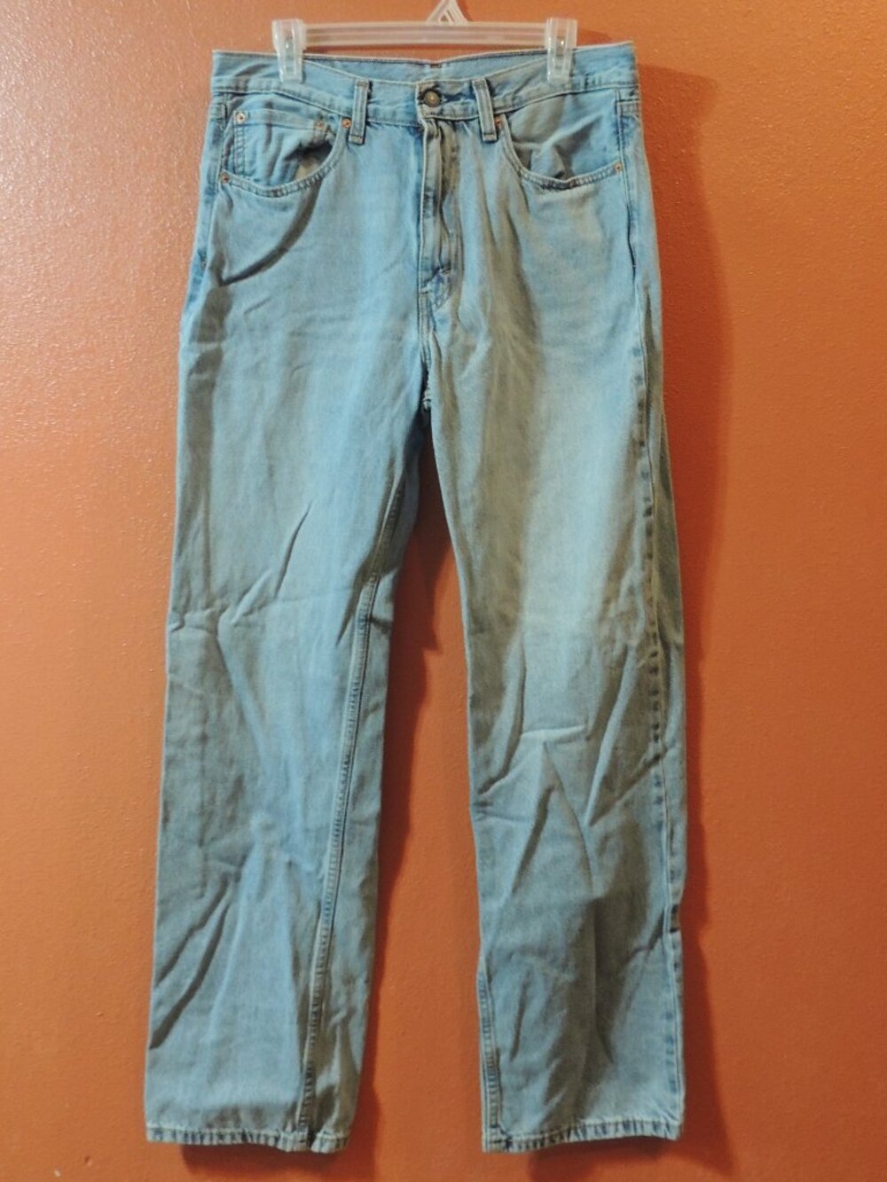 Levi 565 Jeans Vintage 1997 Men 33x34 Pockets Leg Fade Outdoor Denim Blue Jeans